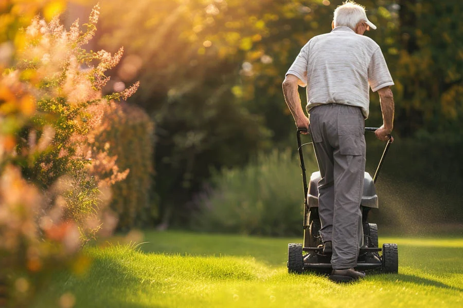 cordless electric lawnmower